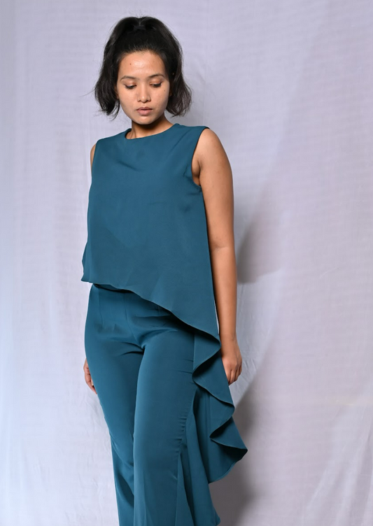 Teal Blue Jumpsuit