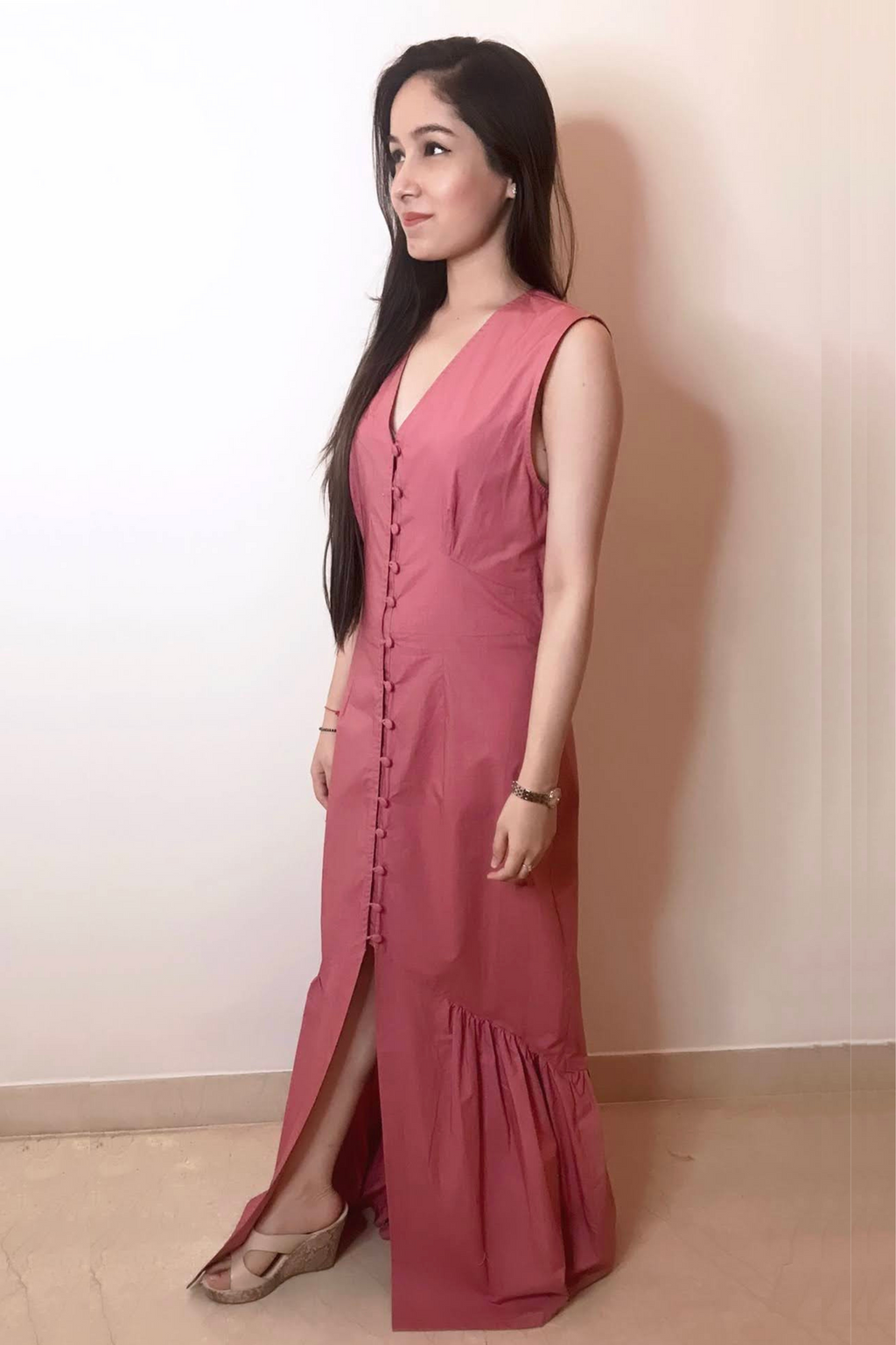 Dark Pink Maxi Dress
