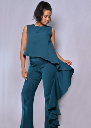 Teal Blue Jumpsuit