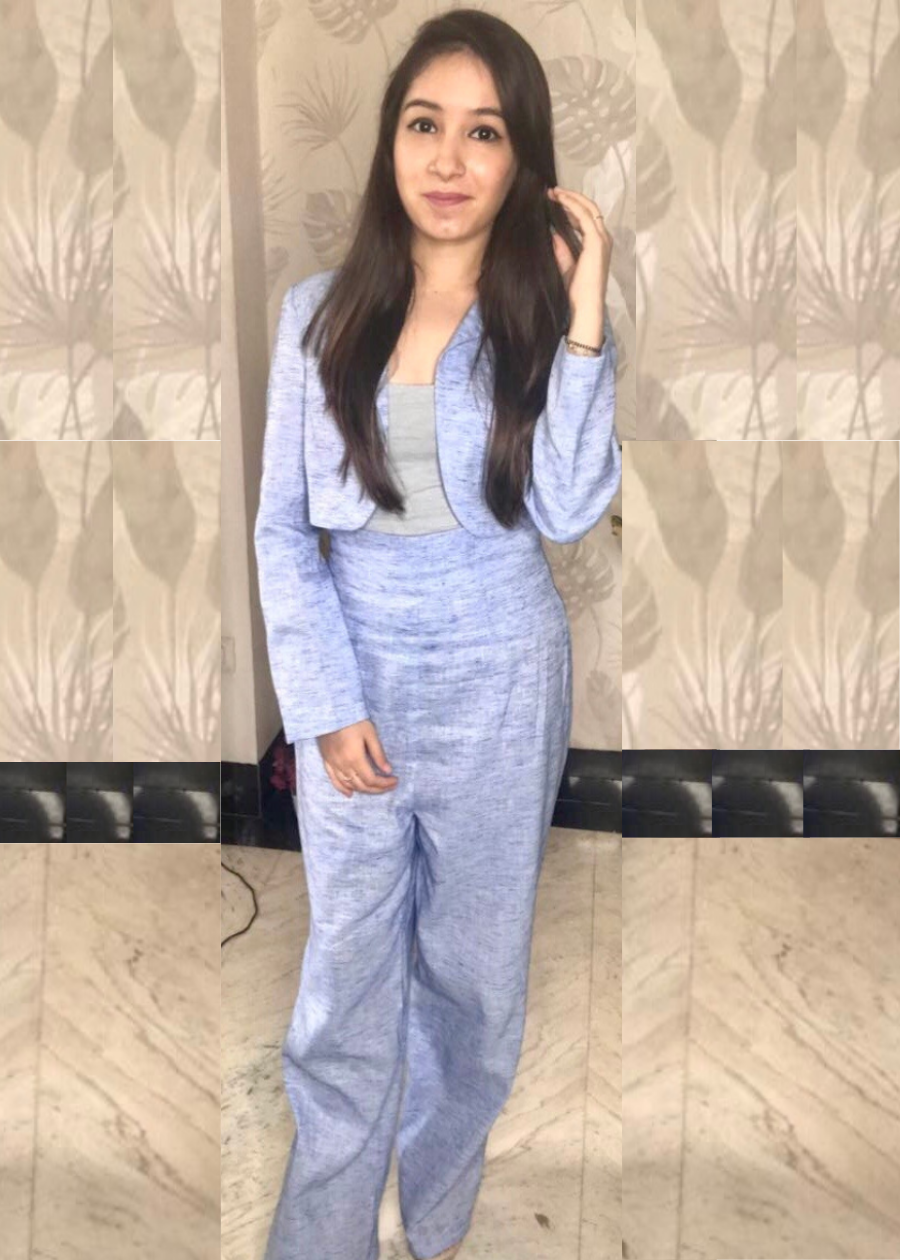 Cotton Blue Coord Set