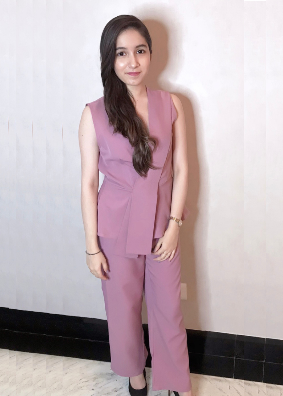 Sleeveless Mauve Coord set