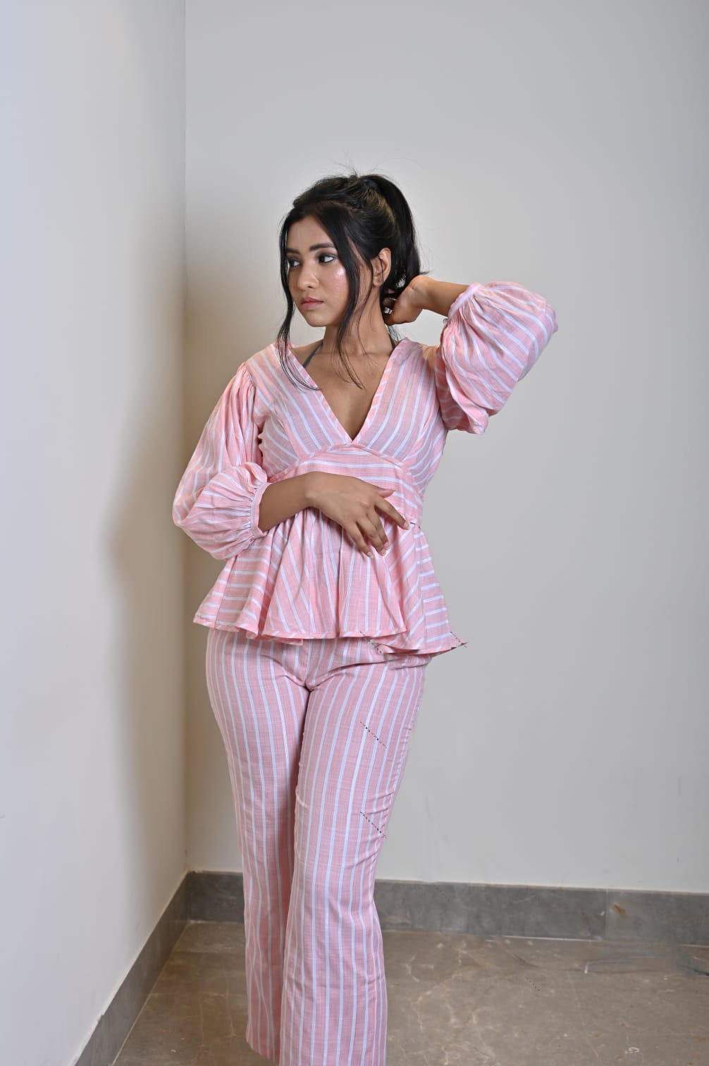 Pink Lines Coord Set