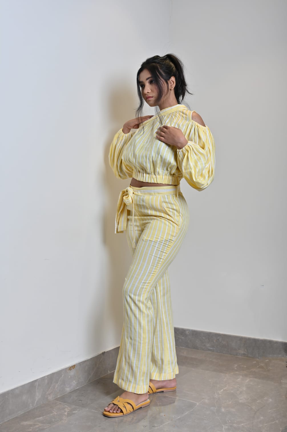 Yellow Lines Coord Set