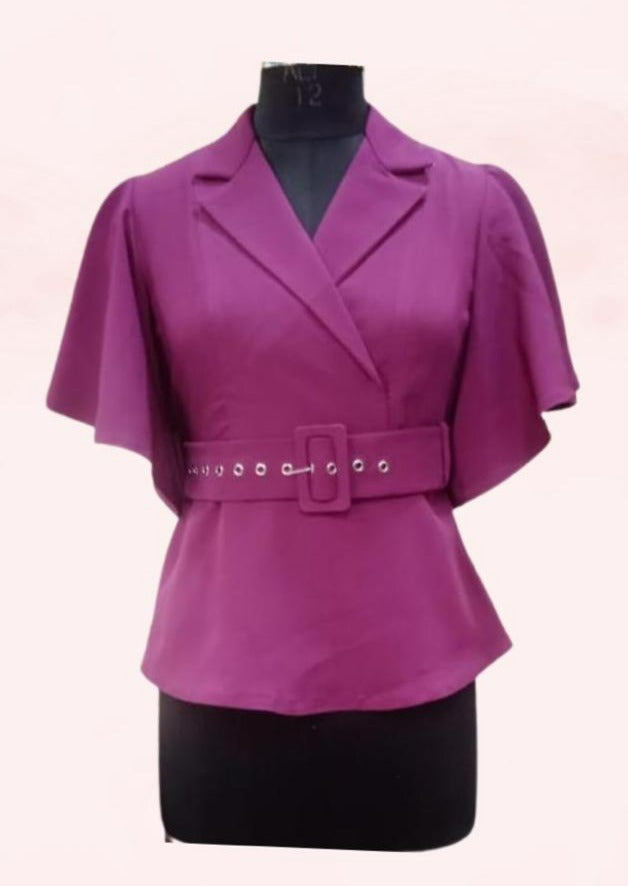 Mulberry Belt Top